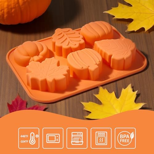 Pumpkin Silicone Molds, 2 Pack