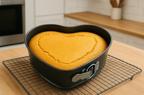 3-Piece Non-Stick Shape Cake Mold Set with Removable Bottom for Easy