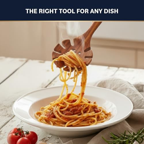 Home Hero 11-Piece Teak Wooden Utensil Set