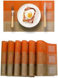 leegood Set of 6 Heat-Resistant Non-Slip Placemats for Dining Table &