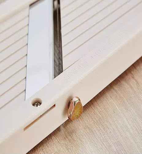 Professional Mandoline Slicer for Kitchen, Wide Vegetable Cutter with 4 Stainless Steel Blades