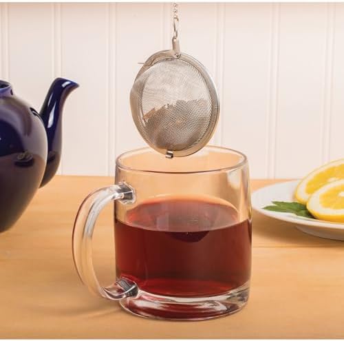 HIC Kitchen Mesh Ball Tea Infuser, 18/8 Stainless Steel Mesh, For
