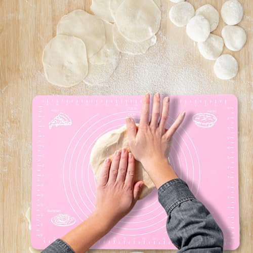 2pcs Silicone Pastry Rolling Mat for Dough Kneading and Baking Tools