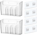 Lae Nuvole Cabinet Door Storage 2-Pack, Clear Adhesive Organizer for