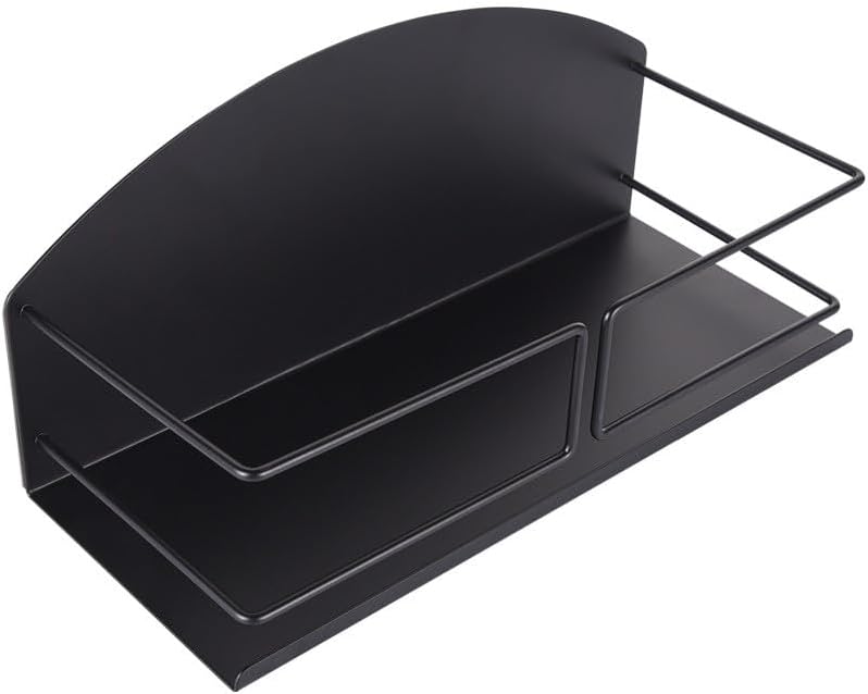 Magnetic Shelf for Kitchen, Bathroom, or Fridge, Black