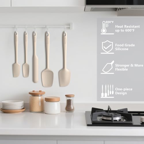Coukre Silicone Spatula Set, 5-Piece