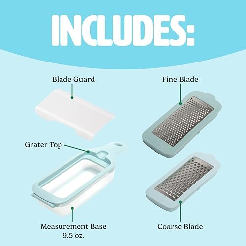 Tasty Interchangeable Stainless Steel Grater with Storage Box