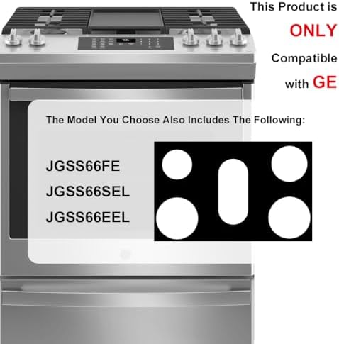 GE 30 inchGas Range Protectors - Non Stick Stove Protector for Gas