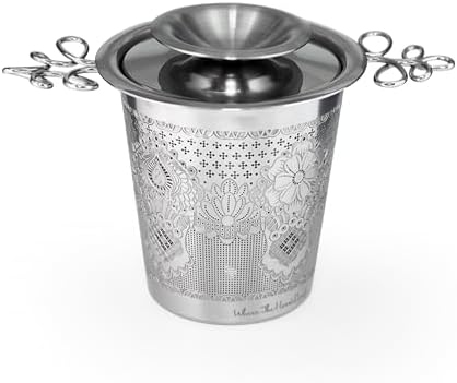 Luxury Tea Strainer Set - Stainless Steel Infuser with Diamond