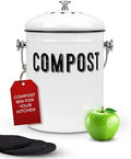 Granrosi Compost Bin, 1.3 Gallon, 3 Charcoal Filters
