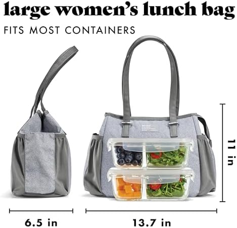 Fit & Fresh Copley Insulated Lunch Bag for Women w/Containers