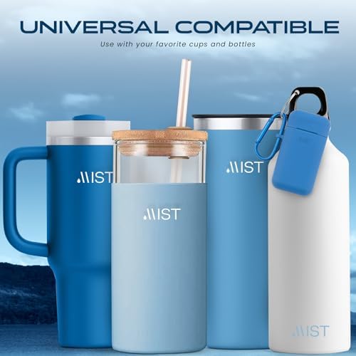 Mist Reusable Straw, Collapsible Reusable Metal Water Filtering Straw