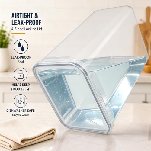 Gorpuire 2-Pack (9.5L | 321 Oz) Extra Large Bulk Food Storage
