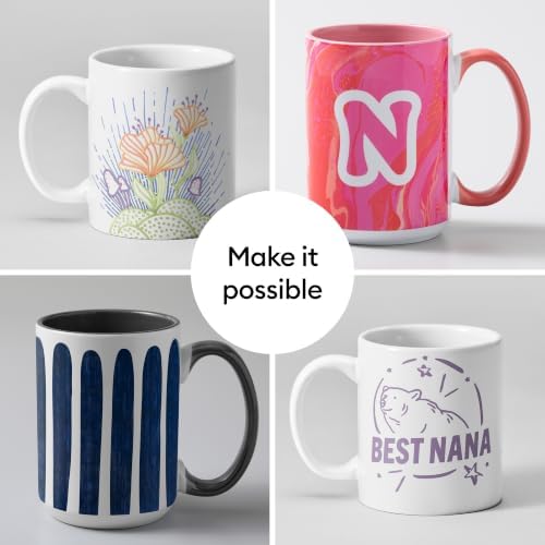 Cricut® Beveled Ceramic Mug Blank - 15 oz/425 ml (6 ct)