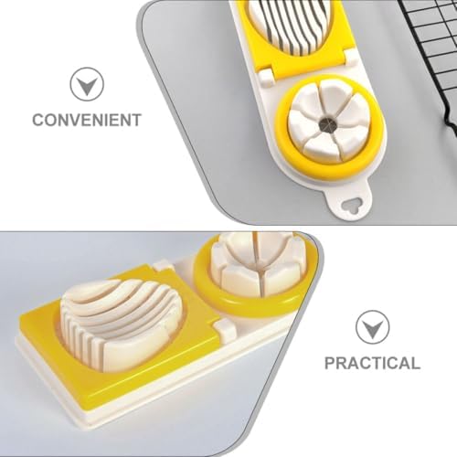 Egg Cutter Stainless Steel PP One Press Slicing Tool for Breakfast
