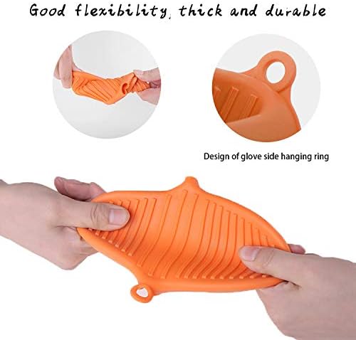 NEPAK Silicone Cooking Pinch Grips, 4 Pairs