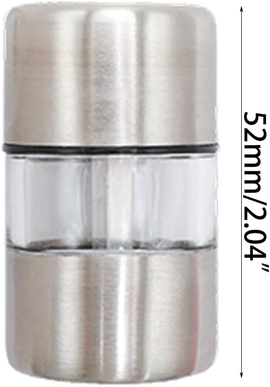 FGDTREE Portable Stainless Steel Salt and Pepper Grinder Mini Grinding - Image 6