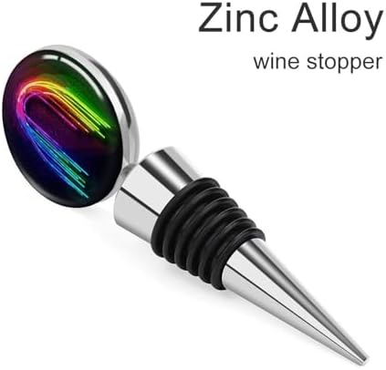 Rainbow Neon Wine Stopper Vacuum Alloy Wine Bottle Stopper Reusable