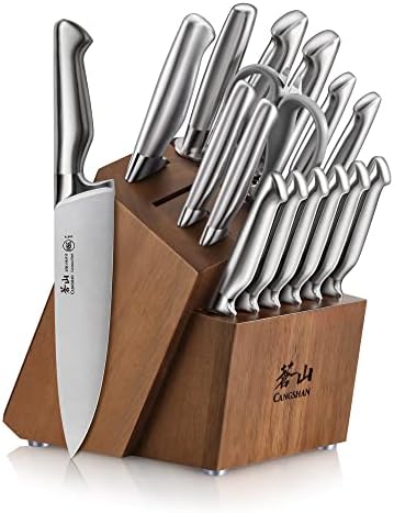 Cangshan Sanford Series 17-Piece German Steel Knife Block Set