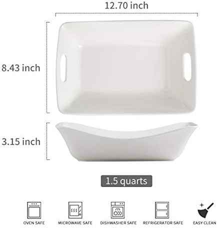 YHOSSEUN Large Serving Bowls with Handles, Serving Dishes For Entertaining