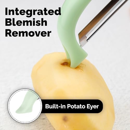 Zulay Kitchen Premium Vegetable Peeler for Kitchen - Swivel Peeler