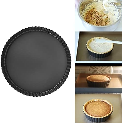 Tart Pan with Removable Bottom, Non Stick Quiche Baking Dish, Large