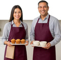 Native Fab Kitchen Apron 2 Pack - 100% Cotton Adjustable, Durable