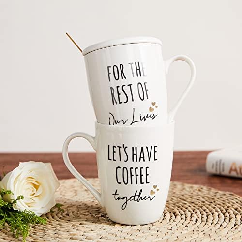 AW BRIDAL Ceramic Engagement Gifts For Couples Newly Engaged Unique