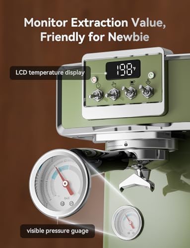 Neretva Burr Coffee Grinder and Espresso Maker, Stainless Steel