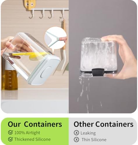 2.9Qt 2Pcs Airtight Food Storage Containers with Lids