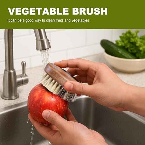SAMEBUTECO 2-Pack Fruit and Vegetable Cleaning Brushes
