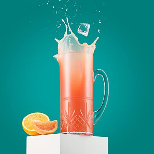Godinger Pitcher, Acrylic Water Pitcher with Handle, Water Jug