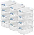 Sterilite Latching Box with Lids, 15 Quart, 12-Pack