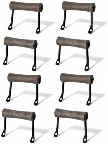 Serving Tray Handles, Wood and Metal Side Fixing Handles for