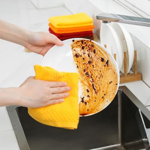 Cotton Kitchen Towels Set, 16" x 26" Dish Towels for Kitchen, 4 Pack