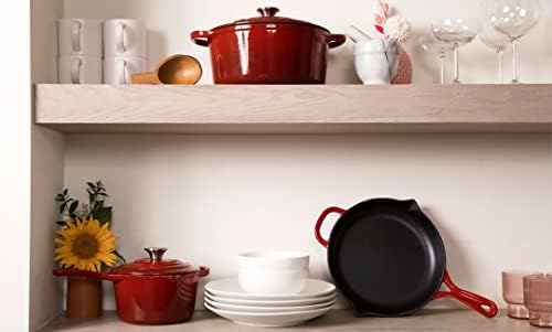 Larder & Vine 5-Piece Enameled Cast Iron Cookware Set - Includes