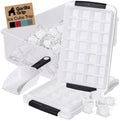 GORILLA GRIP Space Saving Ice Cube Tray and Bin Set, Make 56 Cubes