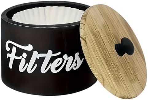 Handcrafted Wooden Coffee Filter Holder Protects From Dusts and Damage