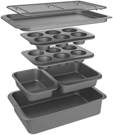 Chicago Metallic 7-Piece Nonstick Bakeware Nesting Set