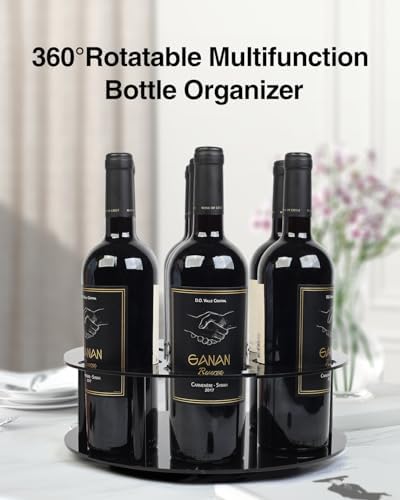 Luxtude Black 360 Rotatable Stanley Cup Organizer Holder for Kitchen