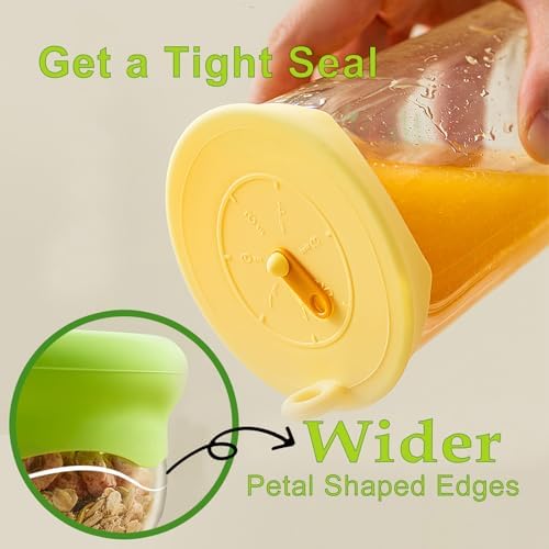 Silicone Stretch Lids for Food Storage, 6 Pcs
