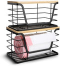 2 Pack Trash Bag Dispenser & Garbage Holder – Stackable Wall Mount