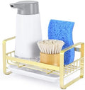 HULISEN Kitchen Sponge Holder, 304 Stainless Steel, Gold