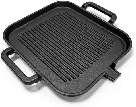 Cast Iron Grill Pan (11.8 x 9.8 inch)