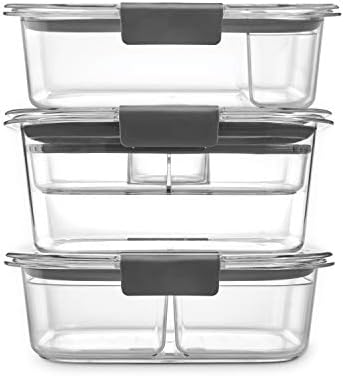 Rubbermaid Brilliance BPA-Free 3 Set Food Storage Containers with