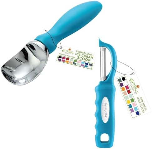 Spring Chef Professional Ice Cream Scoop & Premium Swivel Vegetable