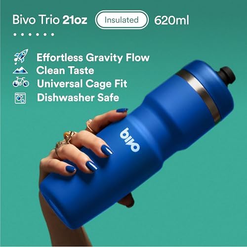 Bivo Trio 21oz Insulated Stainless Steel Bike Water Bottle - for
