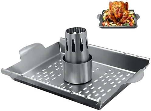 Beer Can Chicken Holder for Grill Smoker Oven, Vertical Chicken