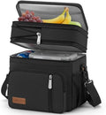 MIYCOO Lunch Bag & Lunch Box for Men Women, Double Deck & Leakproof