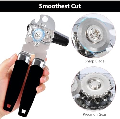 Left Handed Can Opener and bottle bottle openers (Black)